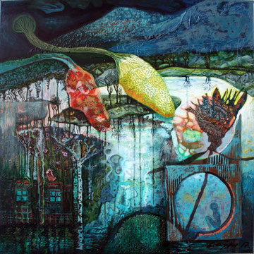 "Wunderbar" Acryl auf Leinen 80x80