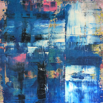 80 x 80 cm, Acryl auf Leinwand, hommage an Richter 2                                                           800 Euro