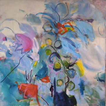 100 x 100 cm, Acryl auf Leinwand, o.T.                                                                                     900 Euro  sold
