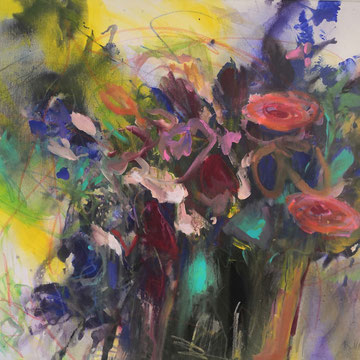 80 x 60 cm, Acryl auf Leinwand, Leichtigkeit im Sinn                                                                 500 Euro