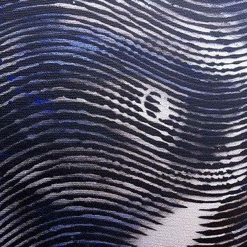 Ausschnitt von KI-RA | Original Urban Art Gemälde