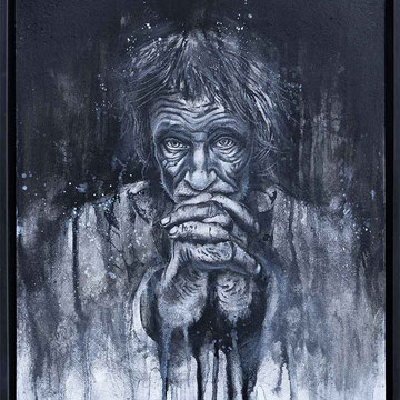 SILENT PAIN | Original Urban Art Gemälde