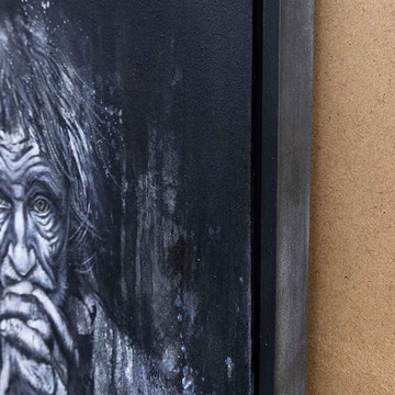 Ausschnitt von SILENT PAIN | Original Urban Art Gemälde