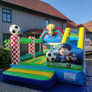 Hüpfburg Fußballburg