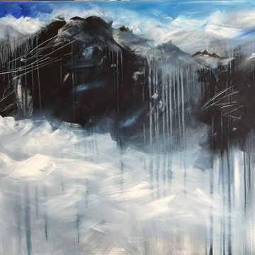 BERGWELT 2024, Öl auf Leinwand, 80x120