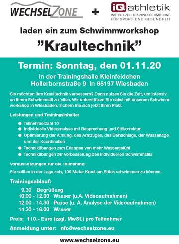 Alle Infos zum Schwimmkurs "Kraultechnik"