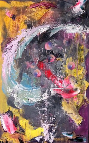 o.T. 4 / Acryl auf Leinwand / 110 x 70 cm