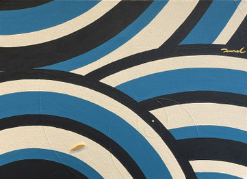 MINAMO no UTA S 2   F4   333mm×242mm   2025 Acrylic on canvas, wood