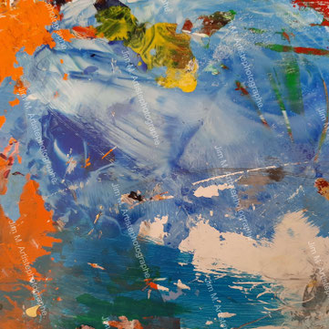 Photo d'une de mes palette de peinture. No 1