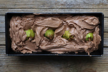 Kuchenteig mit Birnen