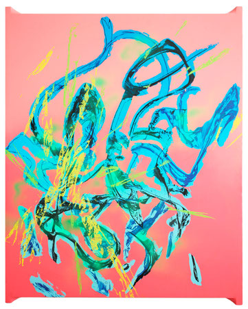 Imprint Painting #15319, 2019, mixed technique on canvas, 100x80 cm