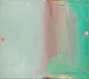 7min hässlich sagen.., 2025, Öl auf Leinwand, 34x38cm