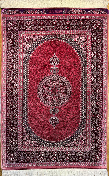 QUM SILKチャラク120x80 - ペルシャ絨毯 キリム ペルシャン QUM SILKチャラク120x80 - ペルシャ絨毯 キリム ペルシャン