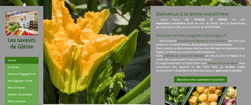 site internet agricole les saveurs de Gâtine créé avec e-cime.fr