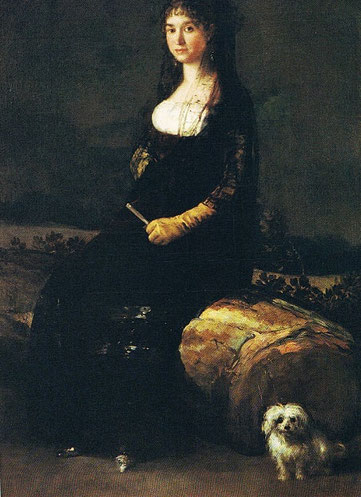 Francisco de Goya-Doña Joaquina Candado en el Museo San Pio V de Valencia.