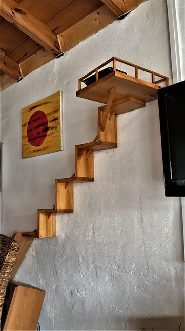 die Treppe zum Futter