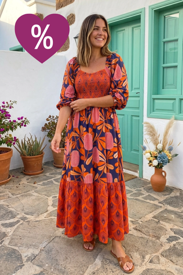 Comprar vestido largo estampado de verano de estilo Boho Chic