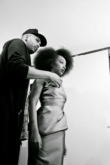 Covershoot pour le magazine Amina avec la blogueuse Fatou N’Diaye de Blackbeautybag.