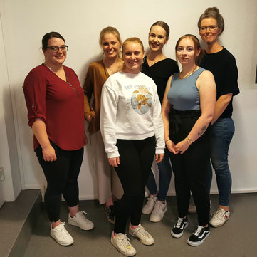 Unser neuer Vorstand, von links: Annika Griebel, Sarah Pöhlmann, Rosa Pöhlmann, Lena Beckmann, Lea Rüsch, Daniela Fontein.