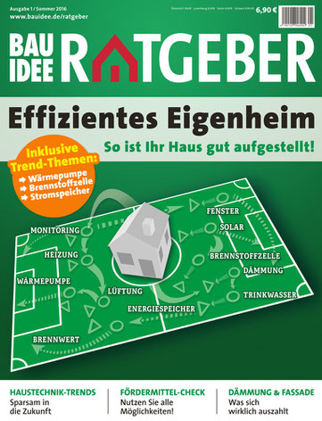 Der neue BAUIDEE-Ratgeber umfasst 100 Seiten prall gefüllt mit allen wichtigen Informationen rund um das Thema "Energieeffizientes Eigenheim".