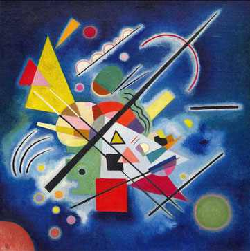 peinture bleue kandinsky dictée ce2