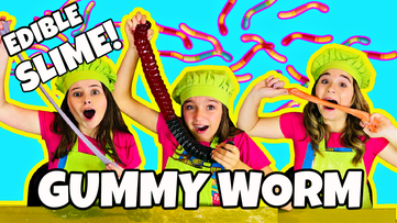 edible slime,  edible slime recipe, how to, gummy worm slime, make edible slime from gummy worms