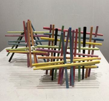 わりばしのオブジェ