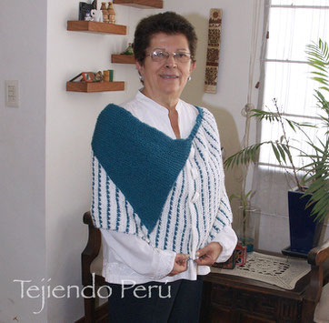 Tutorial: capa con punta doblada tejida en dos agujas o palitos