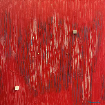 WARP SPEED S 2   S3   273mm×273mm   2025 Acrylic on canvas, wood