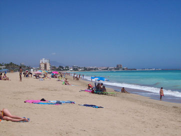 la plage vers Benicarlo