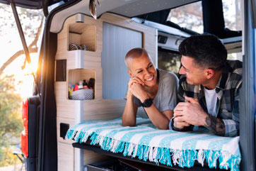 Mit dem Wohnmobil auf Reisen. Mit CDW-Selbstbehalts-Ausschluss-Versicherung ohne Eigenanteil.