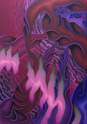 Undukahunae, 2024, oil on canvas, 200 x 140 cm