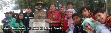 [Develacion del busto de Baden Powell]