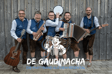 Band Foto quer mit Logo
