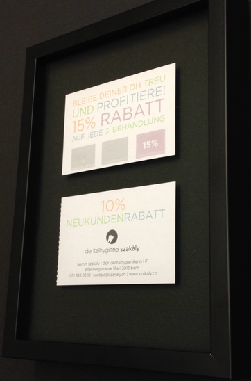 DH Visitenkarte eingerahmt