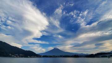 富士山、河口湖、夏、ほうとう、寿屋