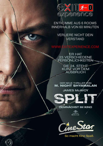 SPLIT | das große CineStar / Exit Experience Gewinnspiel