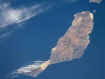 Fuerteventura from satellite