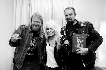 Doro Pesch, Holger Schmenk und Christian Krumm auf dem Rock Hard Festival 2015