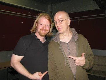 Devin Townsend und Christian Krumm in der Kölner Essigfabrik