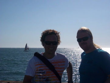 Robert Kampf und Christian Krumm in Venace Beach, Los Angeles