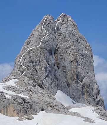 ungefährer Routenverlauf Eiskarlspitz Südostgrat