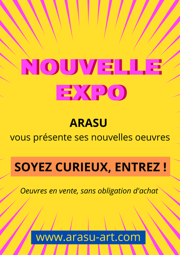 Retrouvez les toiles peintes et colorées de l'artiste Sandrine Sueur alias Arasu, dans son atelier à Hendaye.