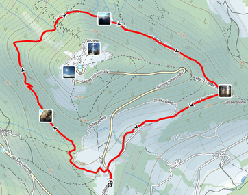 Route rundum den Gaisberg bei Salzburg