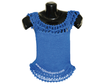 Blusa de hilo con dos agujas hotsell