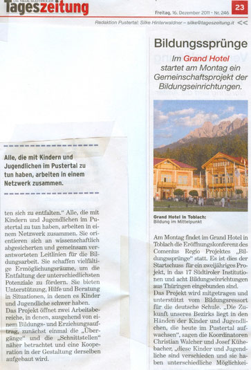 Tageszeitung 16.12.2011