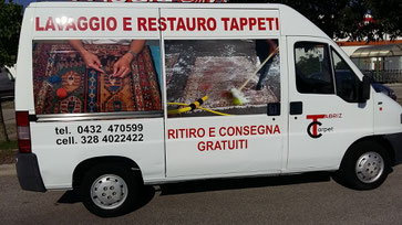 lavaggio e restauro tappeti persiani, ritiro a casa
