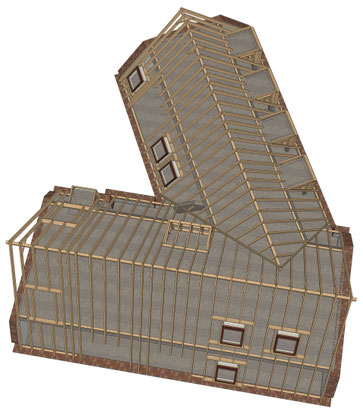 Dachstuhl in Münster 