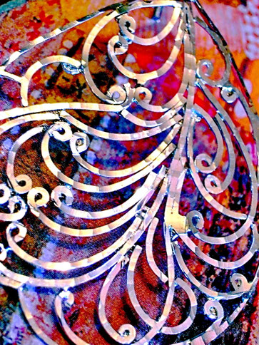 Chandini earrings: sterling-silver, flat wire-work frame, fine thread-like filigree, cut-work, high-polish finish