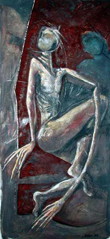 huile et pigments sur toile (collection privée) 
